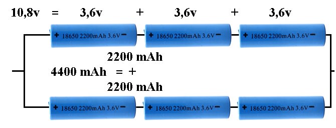 Aansluitschema notebookbatterij